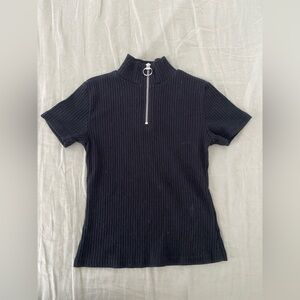 Black zip-up top #gothstyle #grungevibes